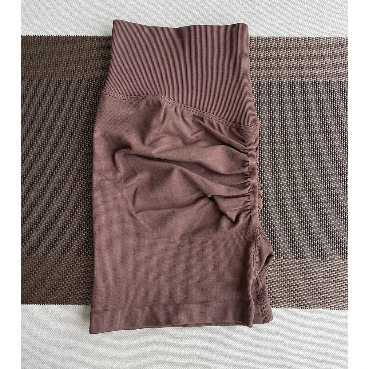 Solid seamless women's half pants, soft fitness gym and yoga shorts by The Clothing Company Sydney, ideal for running and cycling.
