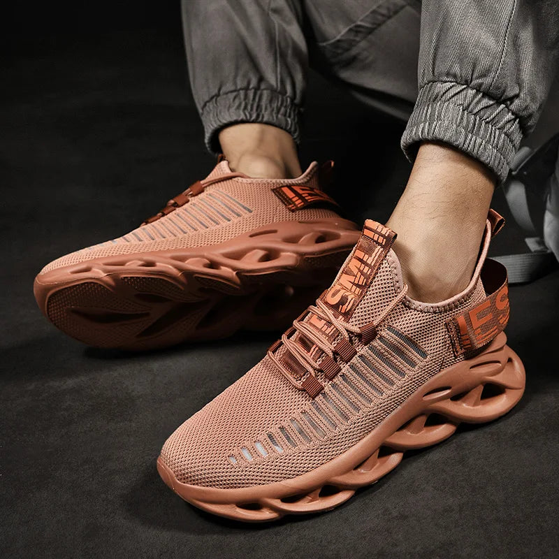 Men's breathable running sneakers by The Clothing Company Sydney, outdoor non-slip sports shoes with casual comfort.