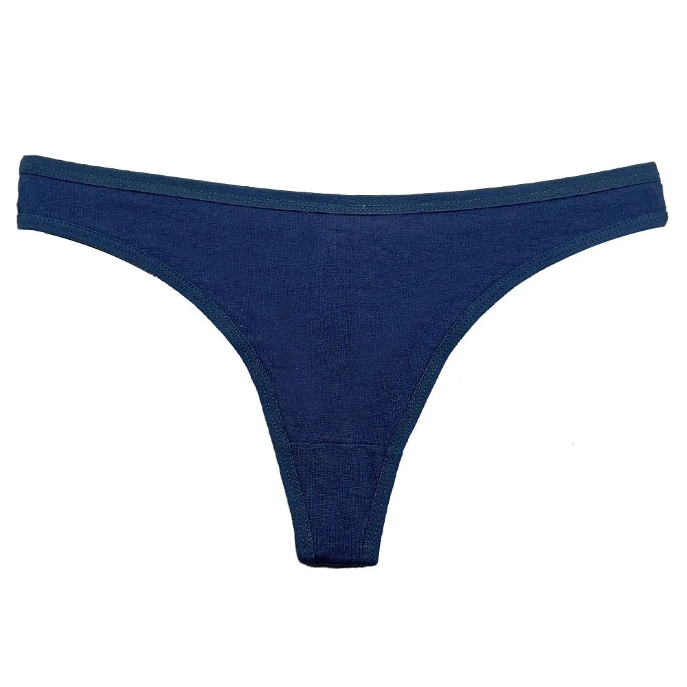 Five-piece set of cotton mix G-string panties by The Clothing Company Sydney, featuring comfortable women's lingerie and thong underwear.