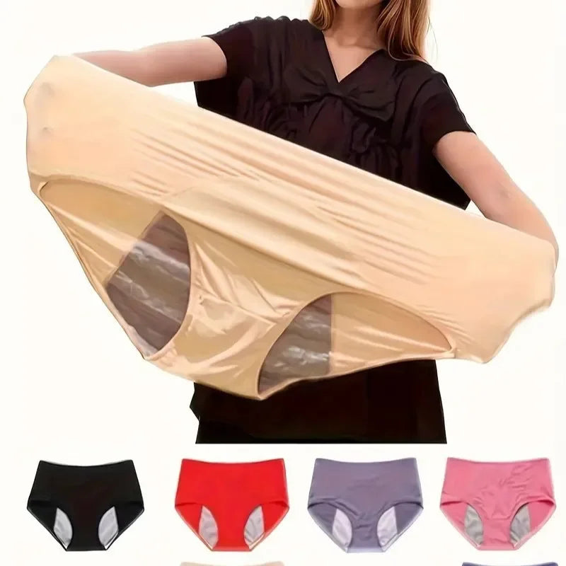 Plus size mesh period underwear for women from The Clothing Company Sydney, mid waist, leak-proof menstrual panties.