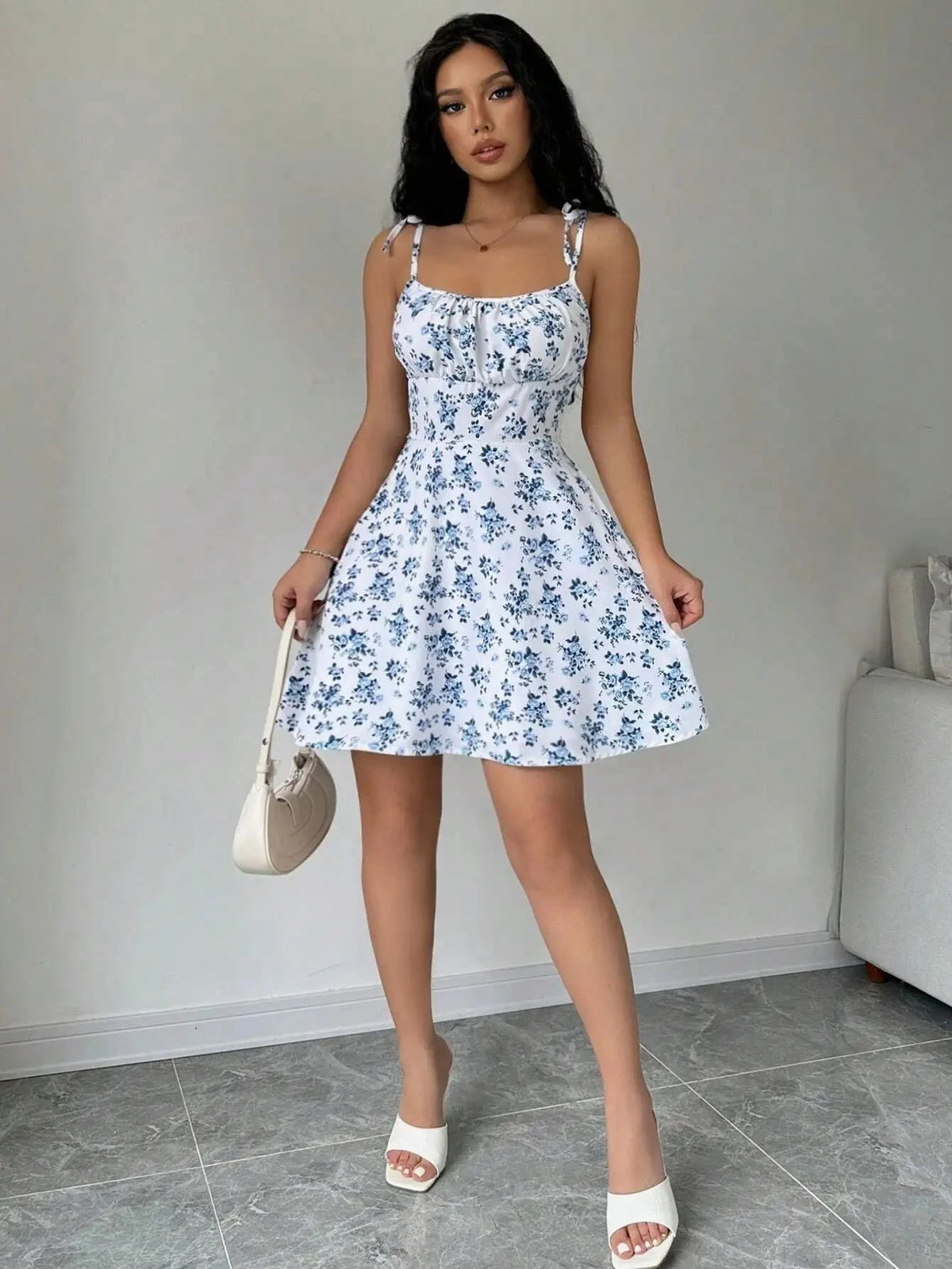 Women's Summer Floral Spaghetti Strap Beach Dress The Clothing Company Sydney