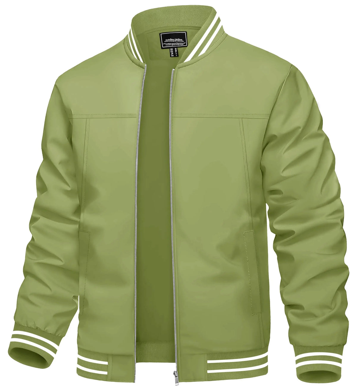 Lightweight men's waterproof spring-autumn casual bomber jacket with full zip, windbreaker style, outdoor-ready from The Clothing Company Sydney.