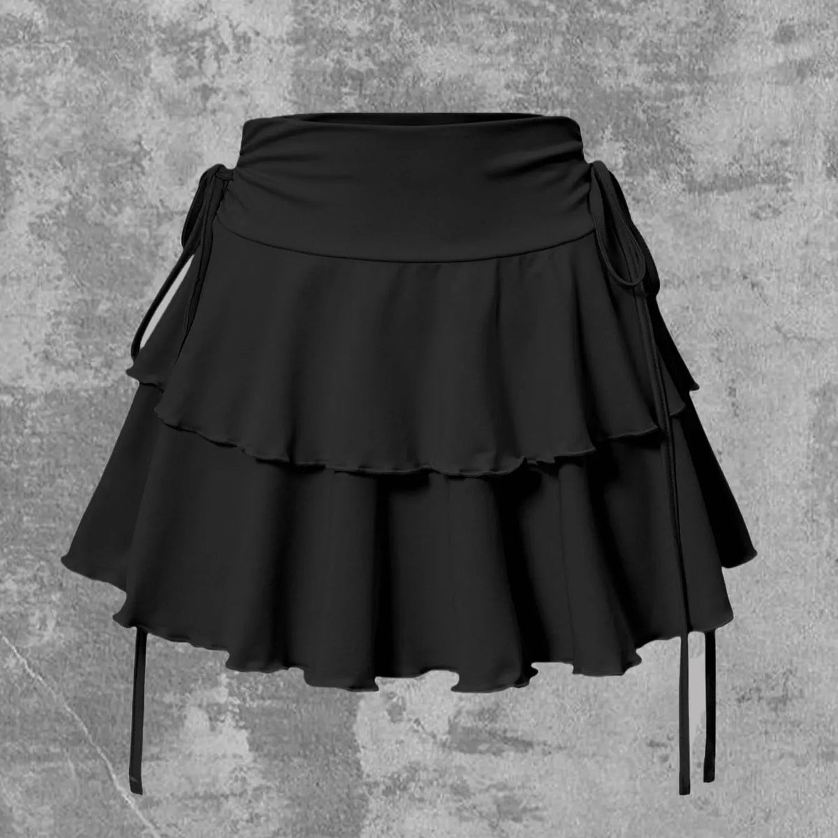 Women's summer high waist slim fit elastic waist outdoor skirt by The Clothing Company Sydney, showcasing a stylish short skirt design.