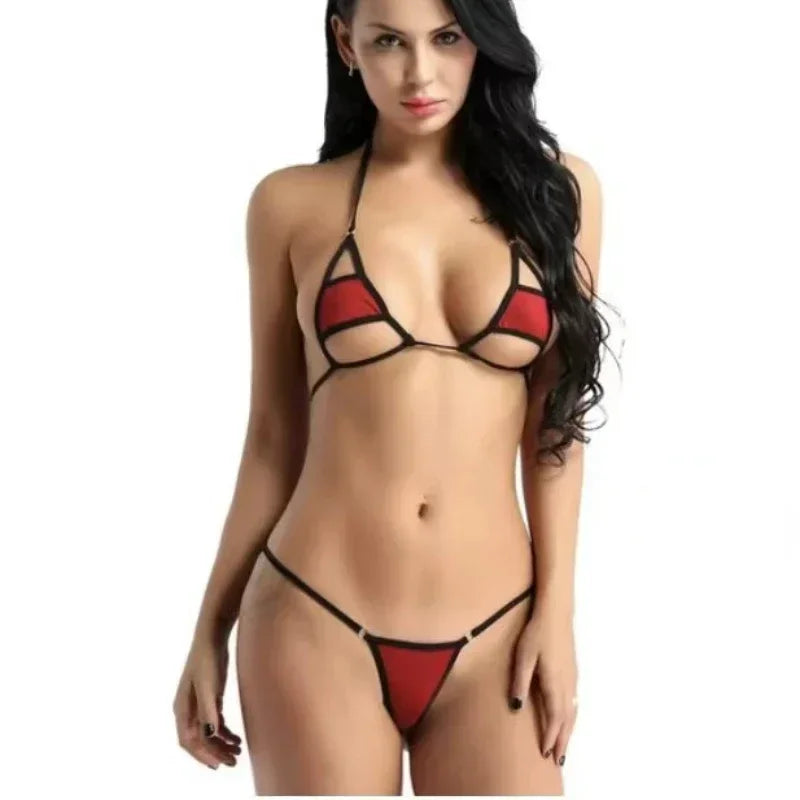 Triangle Bikini Top Mini Bikinis Female Swimwear thong Micro Swimsuit Women Bathers Bathing Suits - The Clothing Company Sydney