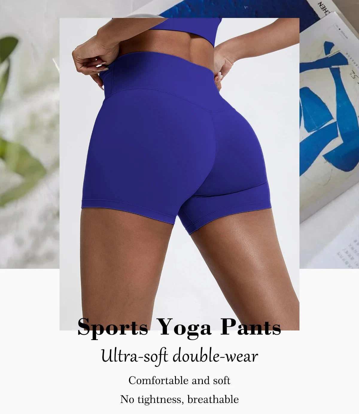 High-waist fitness yoga shorts for women from The Clothing Company Sydney, designed for running and workout activities.