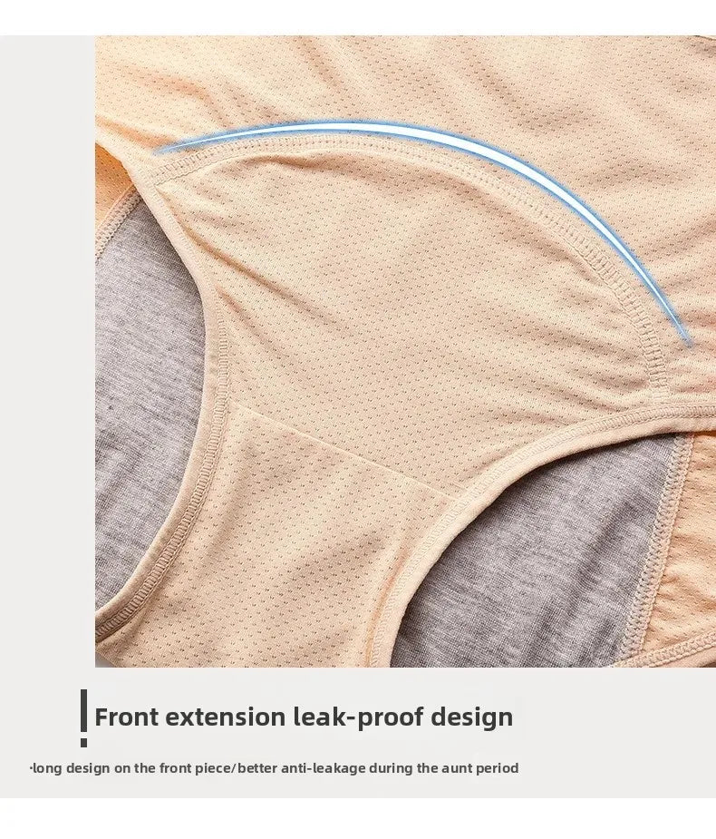 Plus size mesh period underwear for women by The Clothing Company Sydney, mid waist, leak-proof menstrual panties.