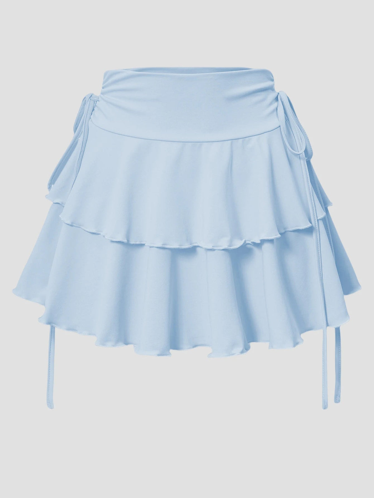 Women's high waist summer skirt by The Clothing Company Sydney featuring a slim fit, elastic waistband, perfect for outdoor casual wear.