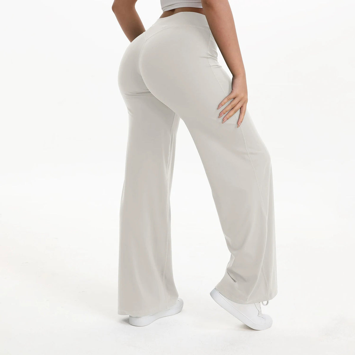 Straight Leg Bottoms Women's Mid-Waist Yoga Pants GYM Leggings Pilates Running Sports Trousers The Clothing Company Sydney