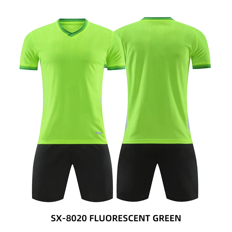 Adult kids custom soccer jersey and tracksuit from The Clothing Company Sydney, quick-drying sportswear for team training and futsal.