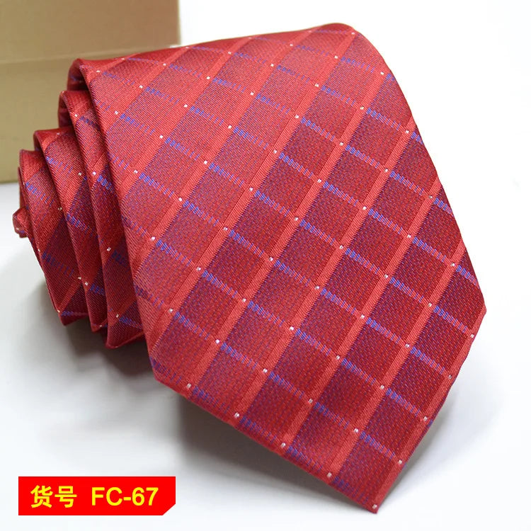 Men's Jacquard floral and solid neckties from The Clothing Company Sydney, featuring 7-8cm width, in elegant accessory style.