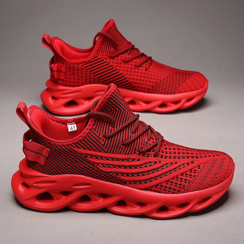 Men's breathable outdoor running sneakers by The Clothing Company Sydney featuring non-slip soles and casual comfort.