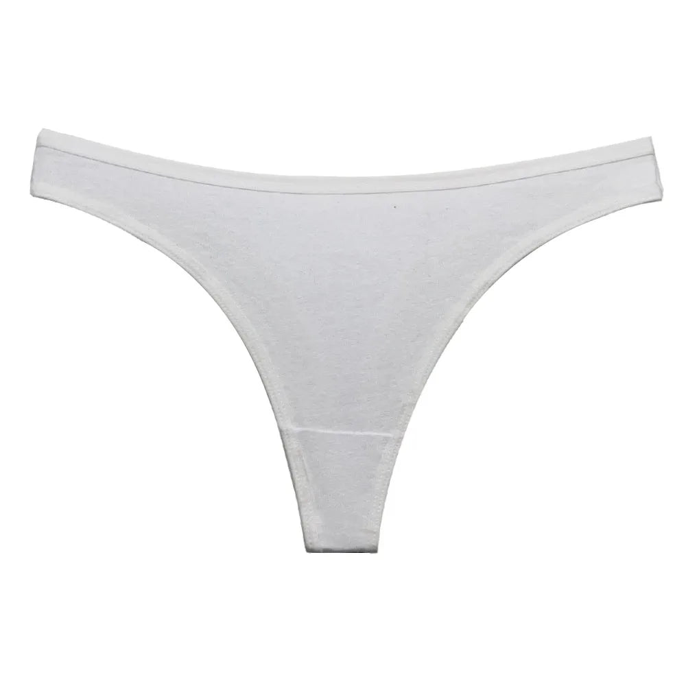 Five-piece set of cotton mix G-String panties by The Clothing Company Sydney, showcasing various comfortable women's lingerie thongs.