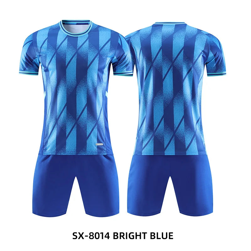 Adult kids football jersey set by The Clothing Company Sydney, customized soccer uniform, quick-drying training sportswear, futsal outfit