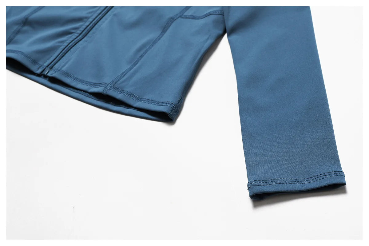 Women's High Elastic Crop Top Spandex Long Sleeve Yoga Shirts Sportswear Yoga Jacket Workout Gym Clothing Sports Clothes The Clothing Company Sydney