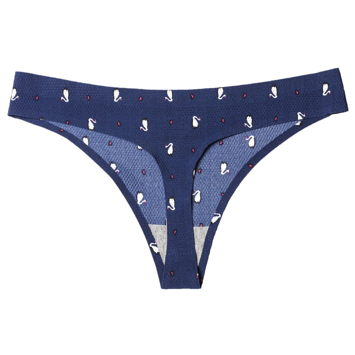 Floral print leopard seamless women's G-string lingerie from The Clothing Company Sydney, featuring delicate floral and animal print design.