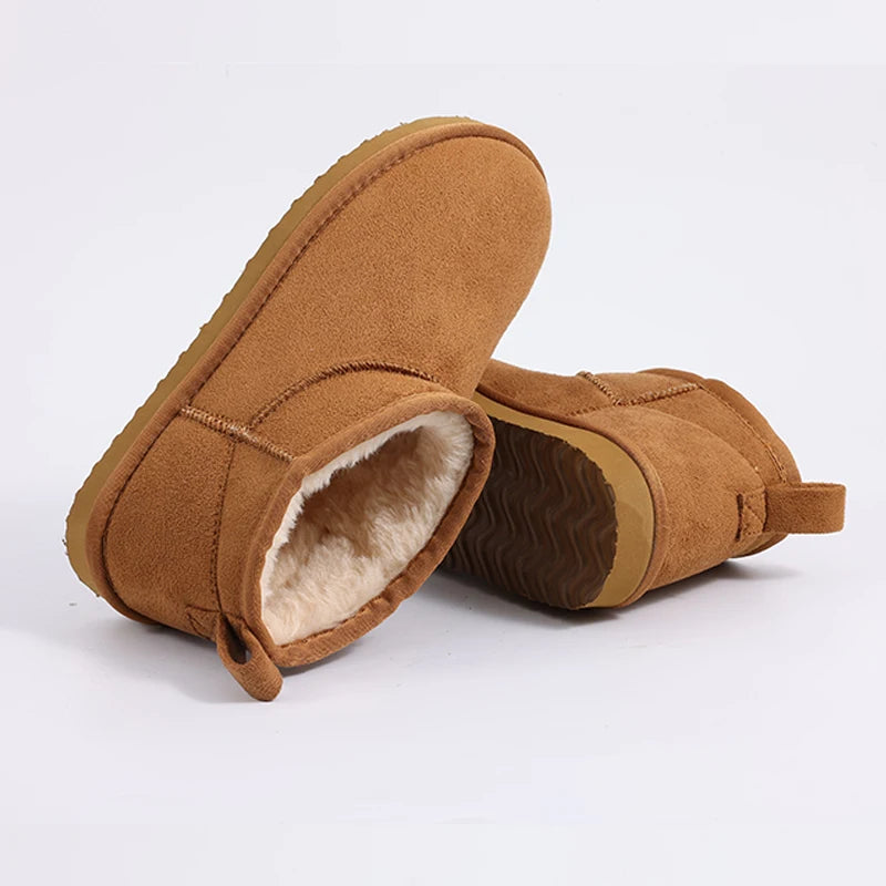 Women’s classic snow boots by The Clothing Company Sydney, warm short ankle-style footwear with waterproof design and cozy lining.