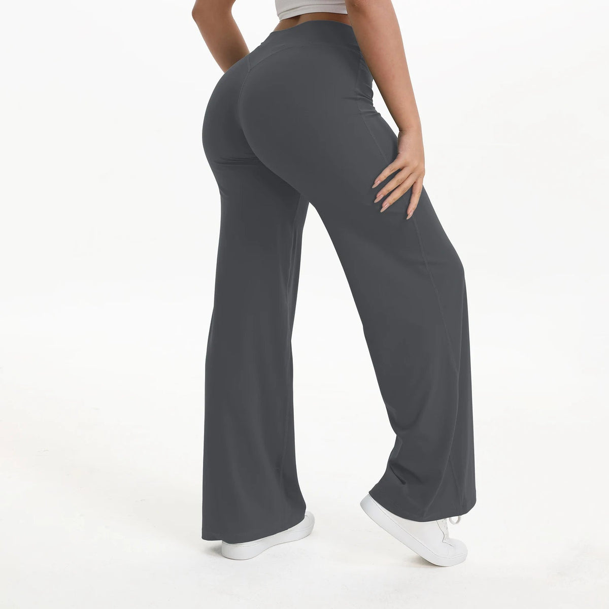 Straight Leg Bottoms Women's Mid-Waist Yoga Pants GYM Leggings Pilates Running Sports Trousers The Clothing Company Sydney