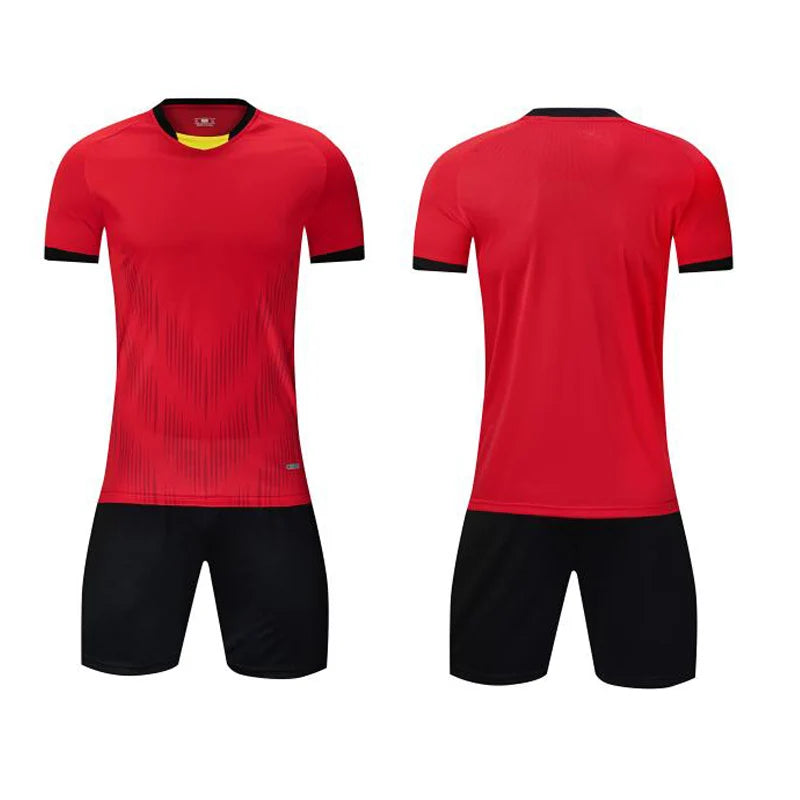 Adult kids customized football jersey and soccer uniform by The Clothing Company Sydney, quick-drying sportswear for team training.