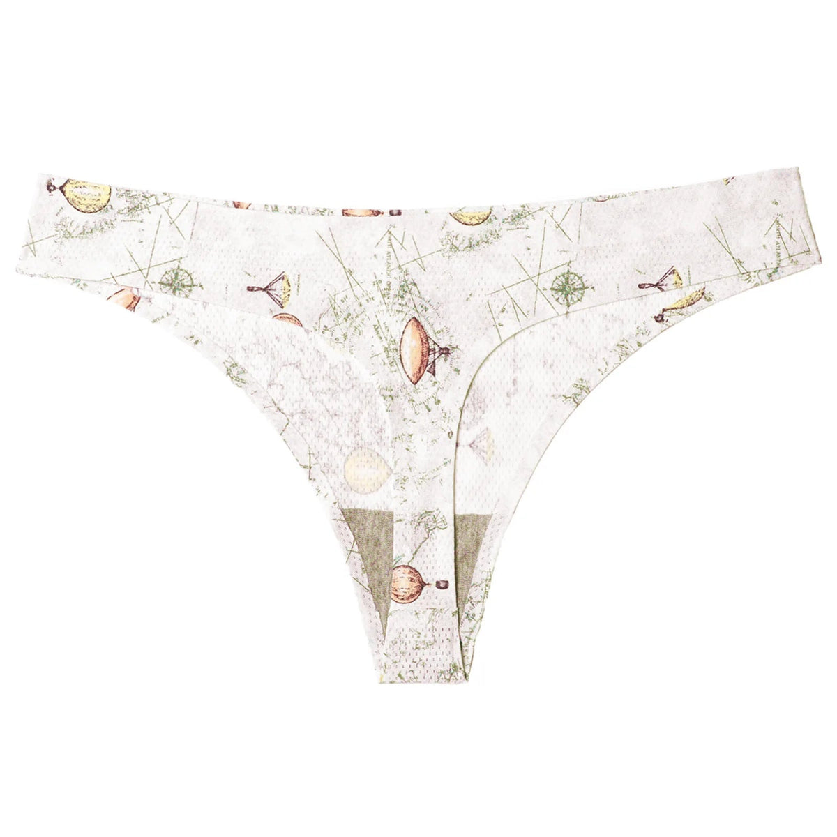 Floral print leopard seamless women's G-string lingerie by The Clothing Company Sydney, featuring comfortable thong design.
