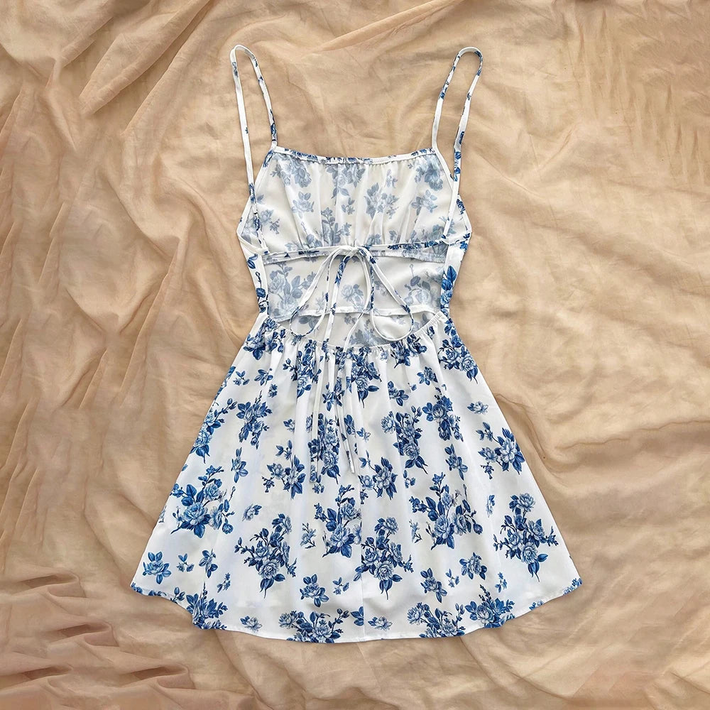 Women's Floral Square Neck Mini Dress - Summer Sleeveless Cami The Clothing Company Sydney