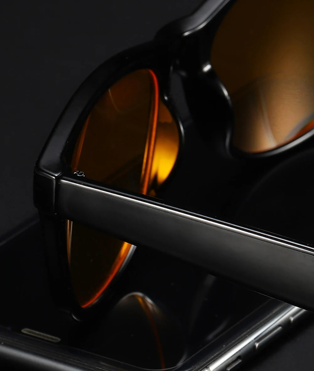 Blue light blocking glasses for men and women with square frames, designed for computer and gaming eye protection by The Clothing Company Sydney.