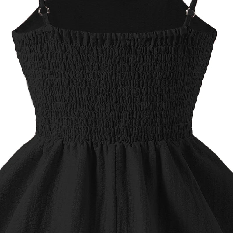 Kids pink tiered sling princess dress by The Clothing Company Sydney, perfect for tween girls' birthday parties.