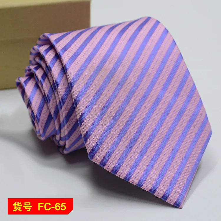 Men's Jacquard floral and solid neckties from The Clothing Company Sydney, featuring 7-8cm width, in elegant accessories.