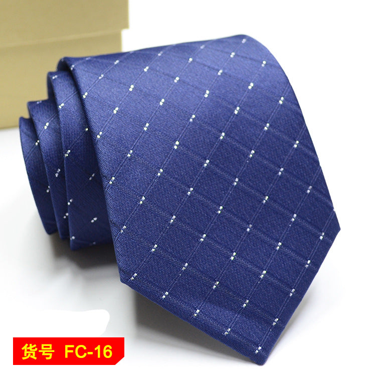 Men's floral and solid jacquard neckties from The Clothing Company Sydney, featuring 7-8cm wide accessories with intricate patterns.