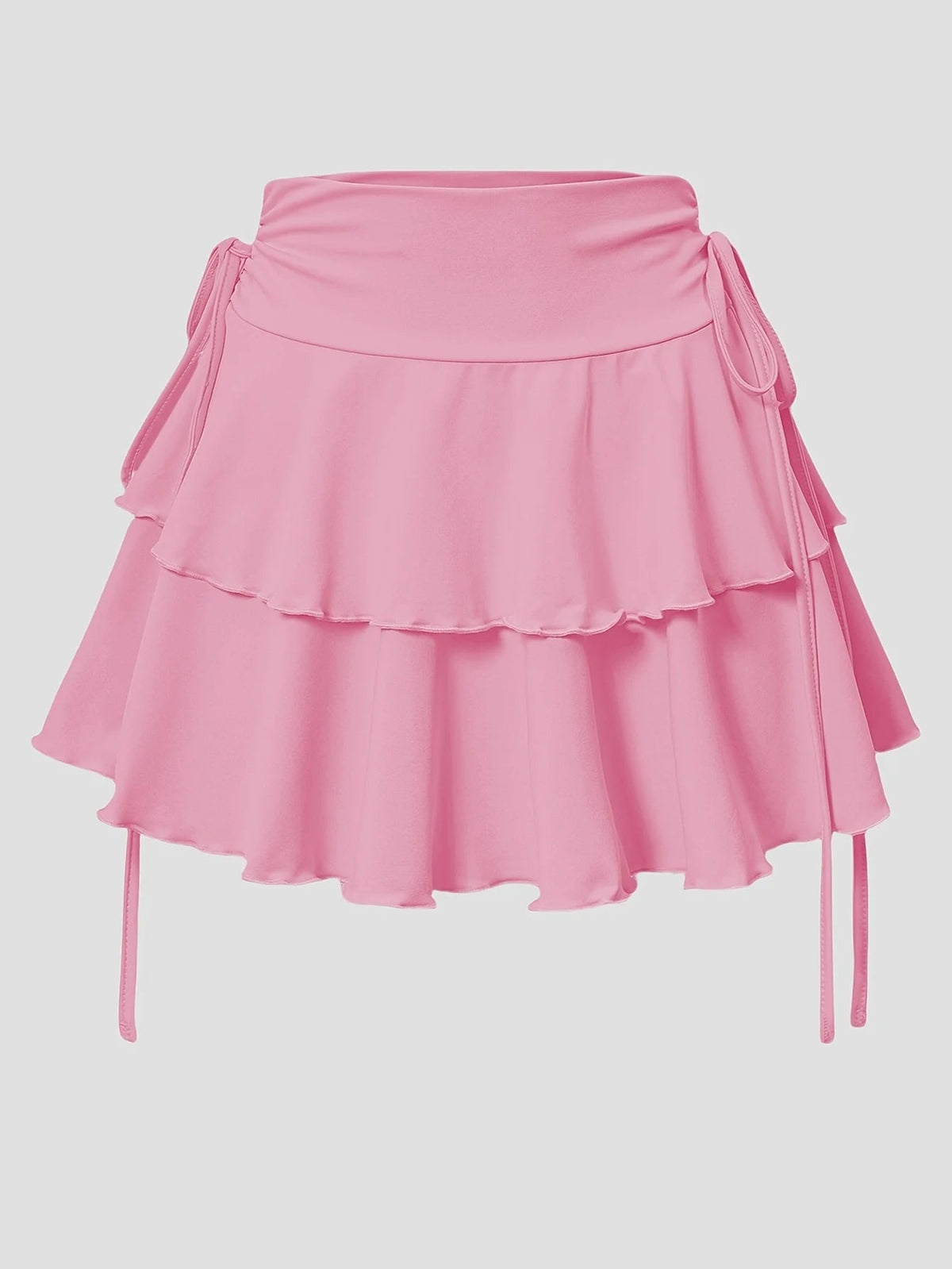 Women's high waist summer skirt from The Clothing Company Sydney, slim fit with elastic waist and outdoor casual style.