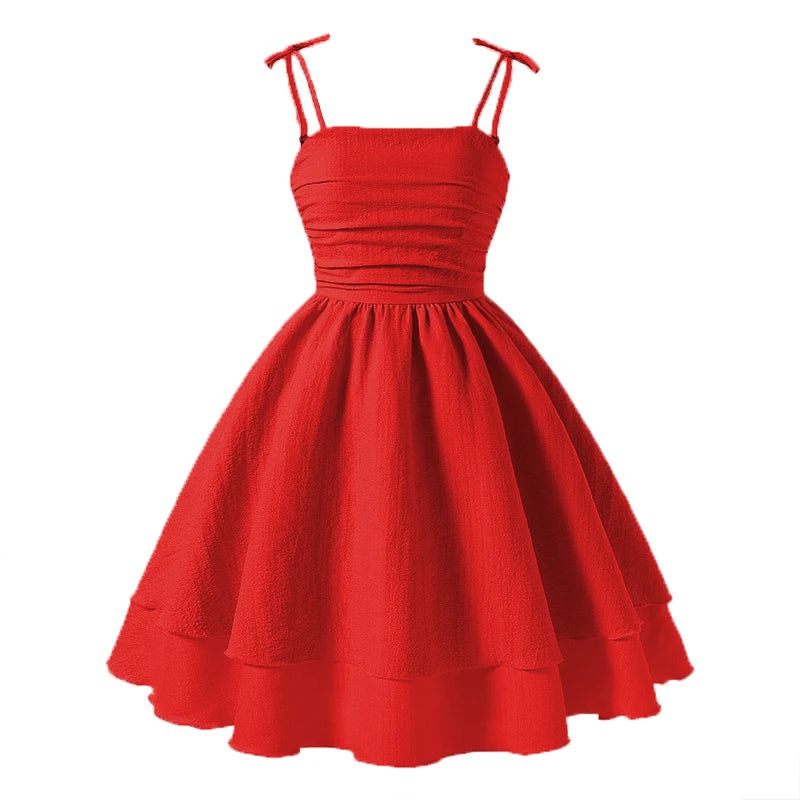 Pink tiered sling princess dress for kids by The Clothing Company Sydney, featuring a sweet style perfect for birthday parties.