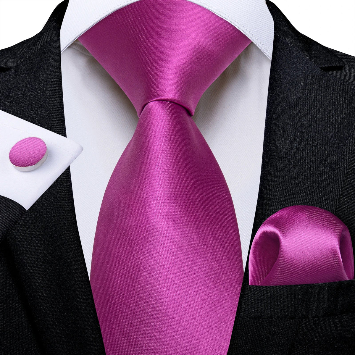 Luxury purple paisley silk tie set for men, featuring an 8cm silk tie and accessories from The Clothing Company Sydney.