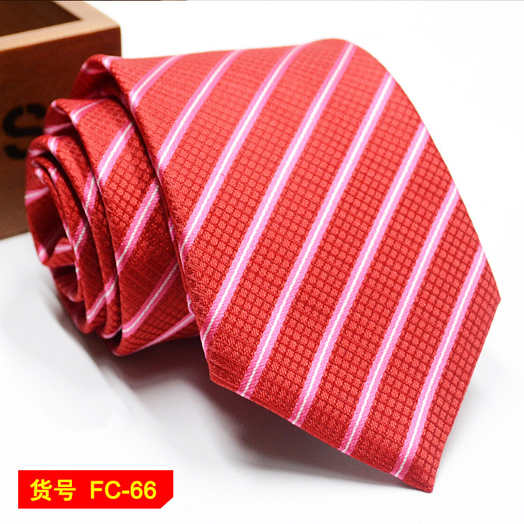 Men's jacquard floral and solid neckties from The Clothing Company Sydney, featuring 7-8cm wide elegant accessories.