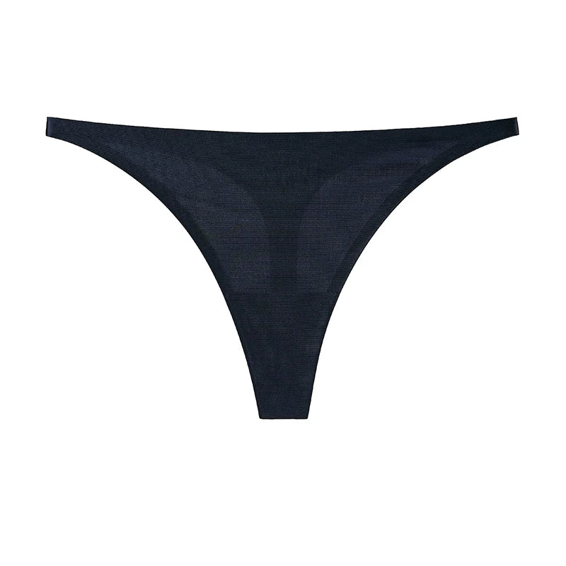 Women's ice silk thong G-string briefs, seamless T-back lingerie by The Clothing Company Sydney