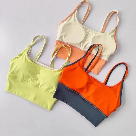 Shockproof Sports Bra Womens Slim Elastic Fitness Underwear Gym Breathable Yoga Crop Top Sportswear The Clothing Company Sydney