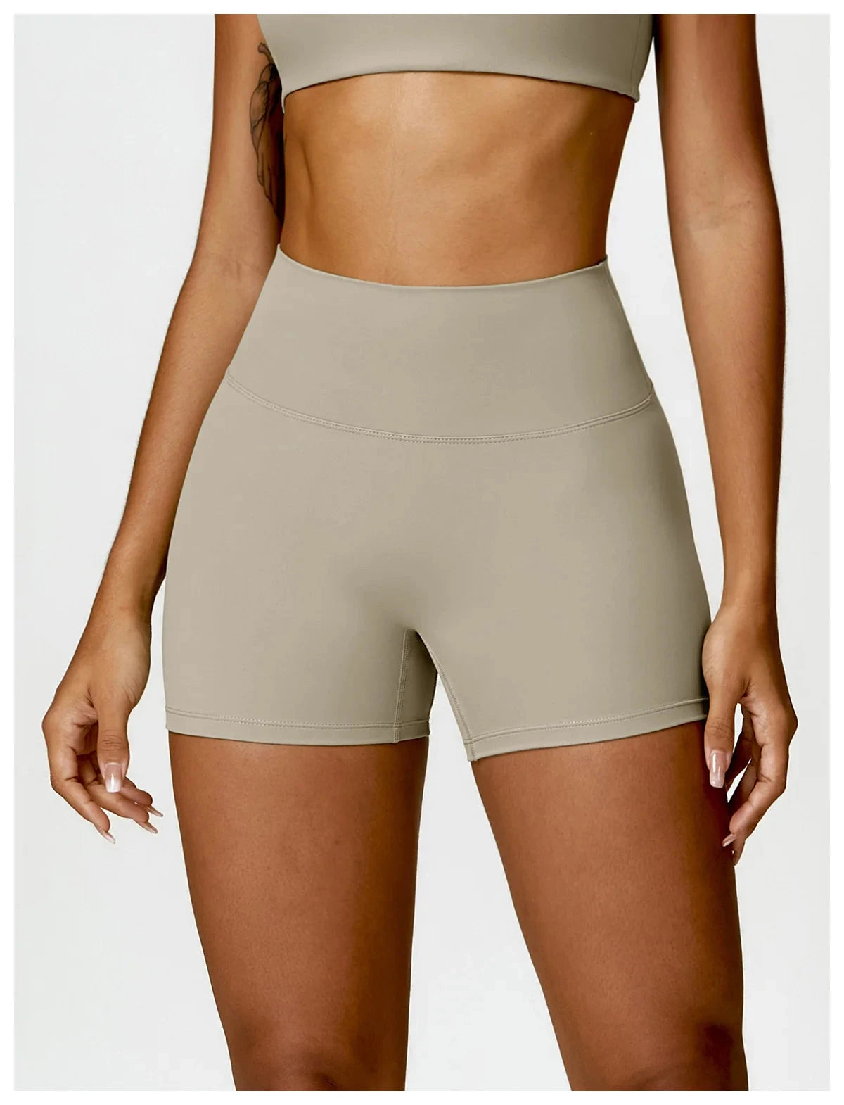 Women’s fitness cycling shorts by The Clothing Company Sydney, quick-dry, high-waist yoga bike leggings, soft and comfortable for workouts.