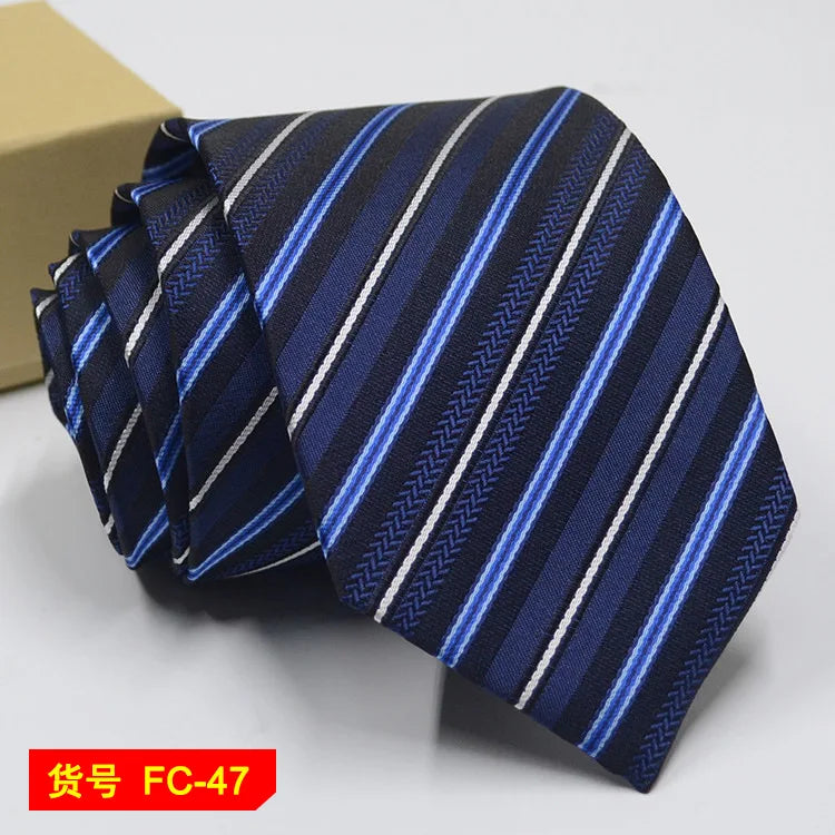 Men's Jacquard floral and solid neckties from The Clothing Company Sydney, featuring 7-8cm width and intricate woven patterns.