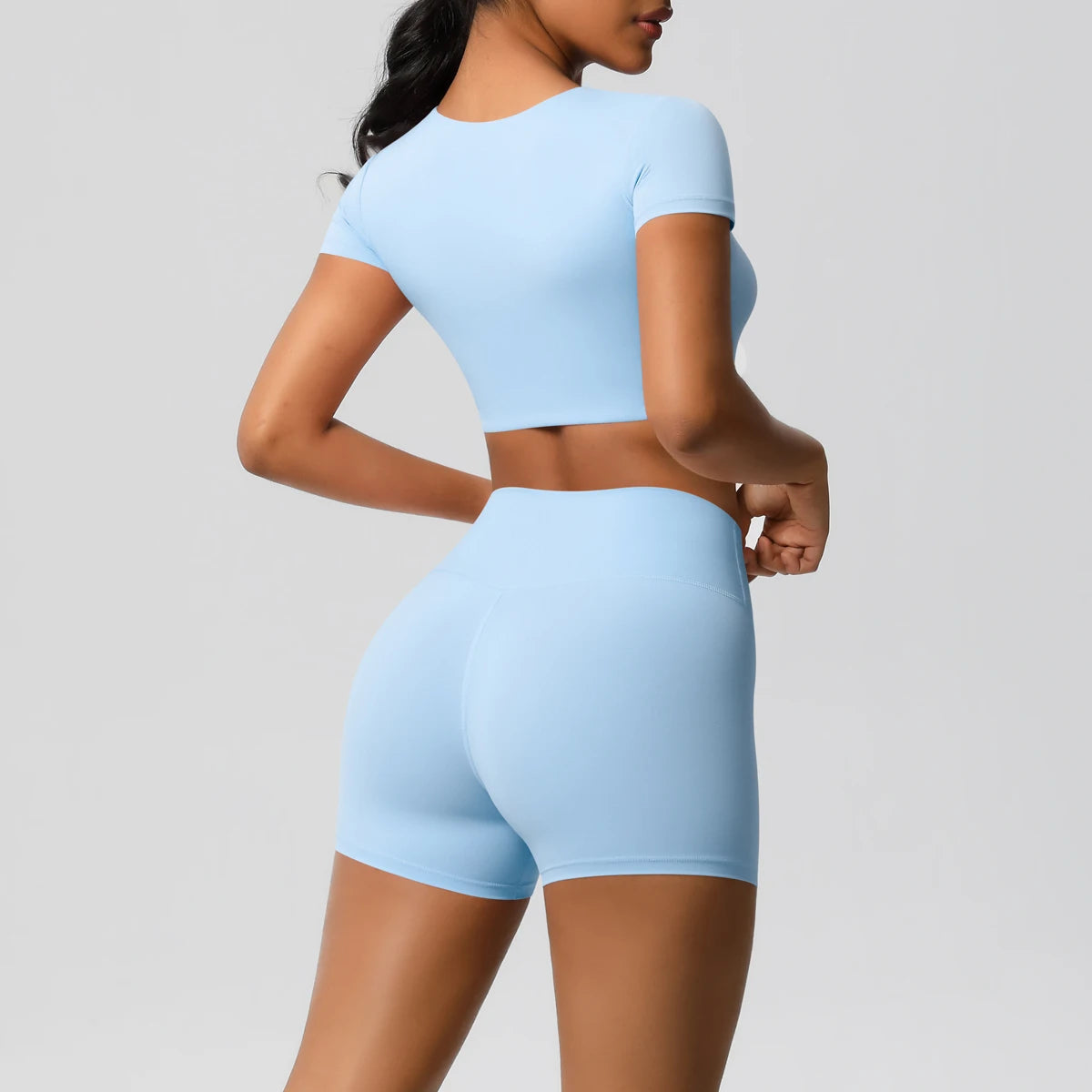 2 Piece Workout Sportswear Active Wear Sports Tank Top Bike Shorts Women Gym Bicycle Sorts Matching Set The Clothing Company Sydney