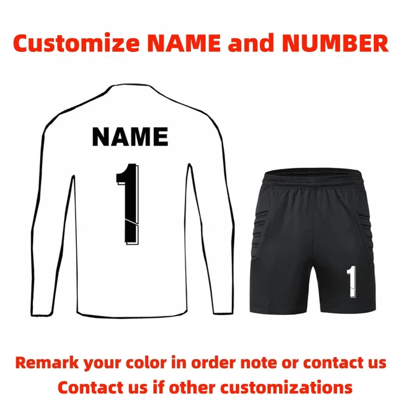 Adult Kids Football Goalkeeper Jerseys Tracksuit Custom Men Women Soccer Goalie Tracksuit Long Sleeve Uniform Outfit - The Clothing Company Sydney