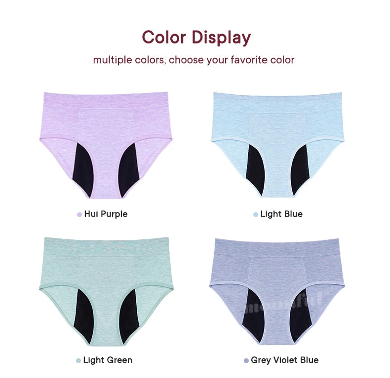 Women's Absorbent Menstrual Panties High Waist Bamboo Fiber Leakproof Menstruation Period Underwear The Clothing Company Sydney