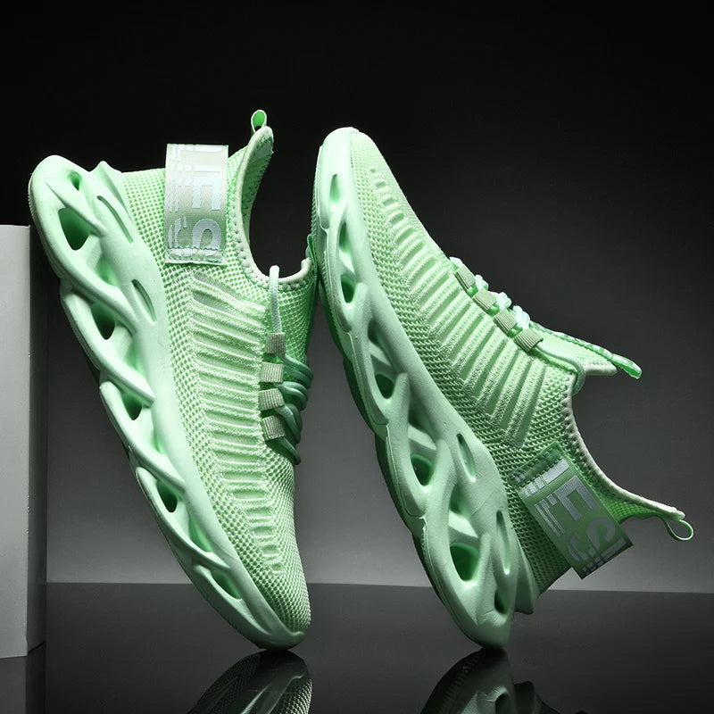 Men's breathable outdoor running sneakers by The Clothing Company Sydney, featuring non-slip soles and casual comfort.