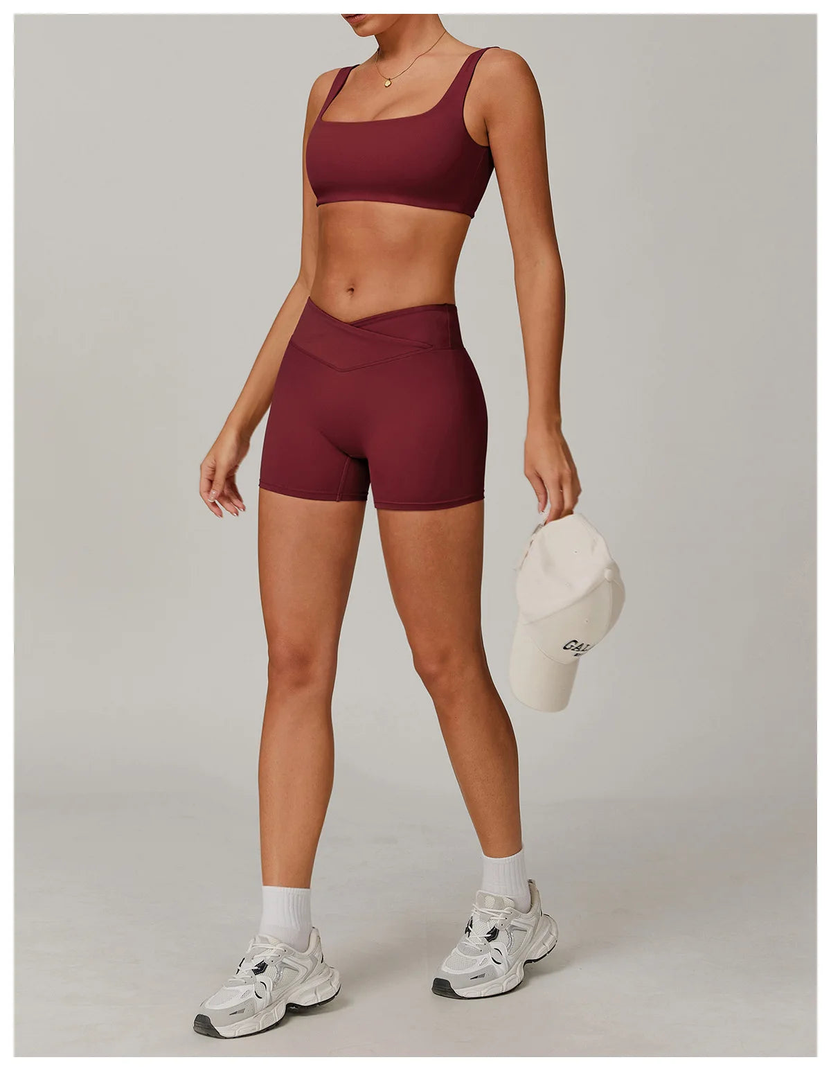 Two-piece women's yoga and workout set with sports bra and leggings, activewear from The Clothing Company Sydney.