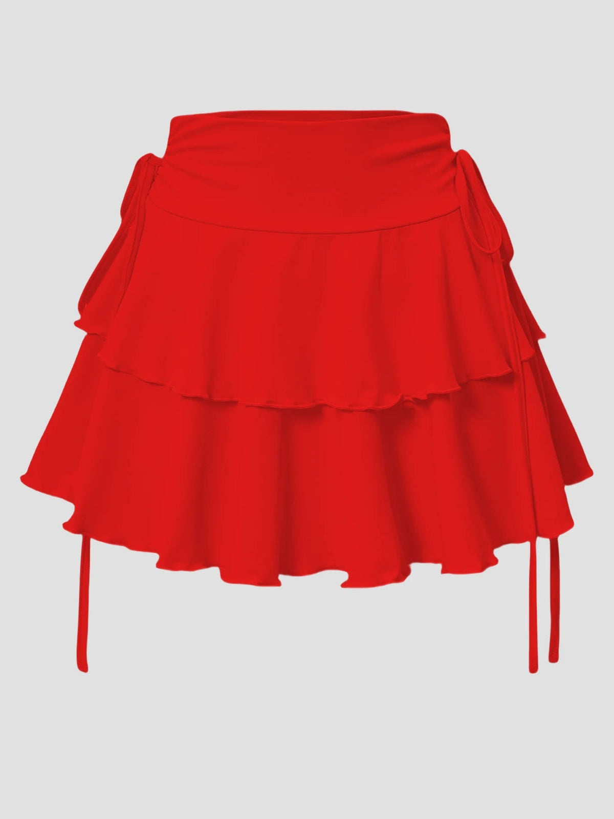 Women's summer high waist slim fit elastic waist skirt by The Clothing Company Sydney, shown in a stylish outdoor setting.