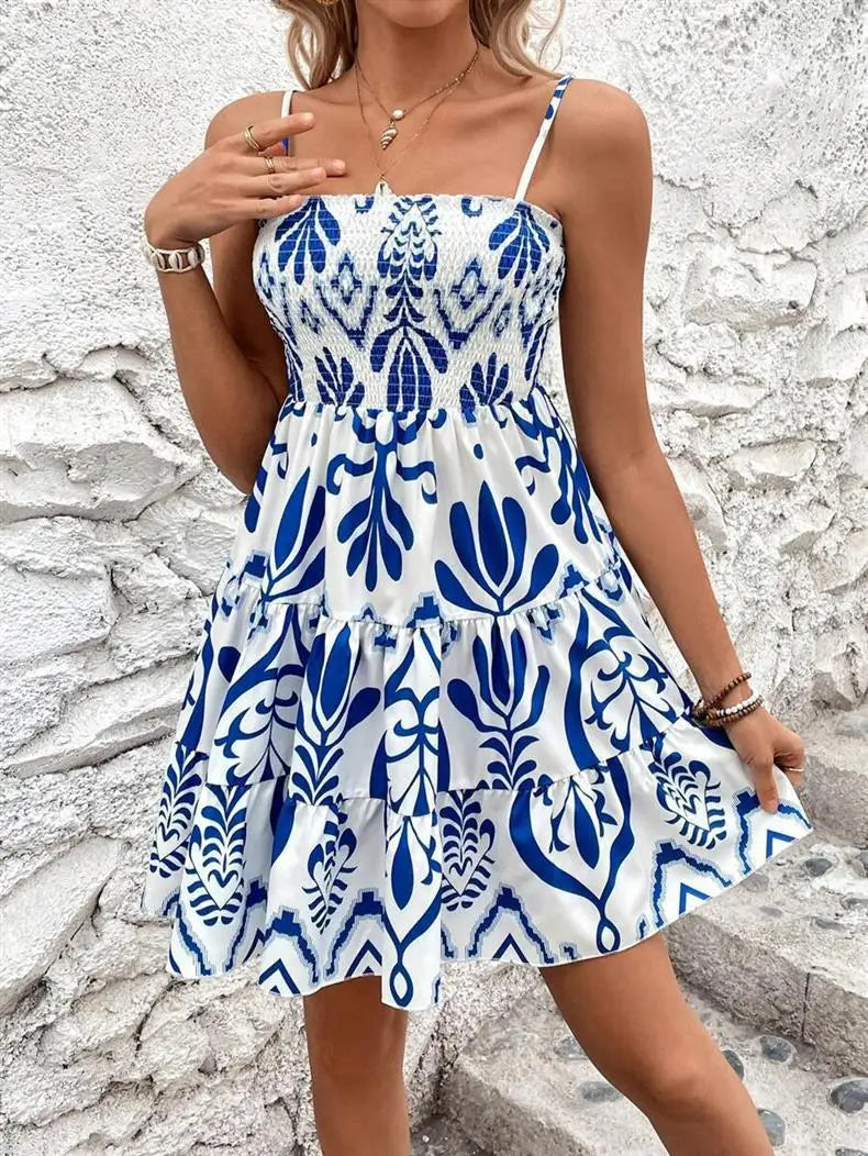 Floral Print Summer Spaghetti Strap Summer Dress The Clothing Company Sydney