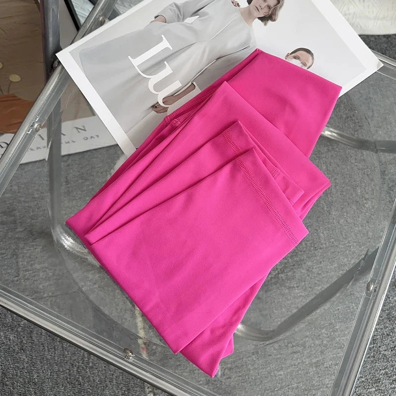 High waist breathable yoga leggings from The Clothing Company Sydney, designed for fitness, running, cycling, and workout activities.