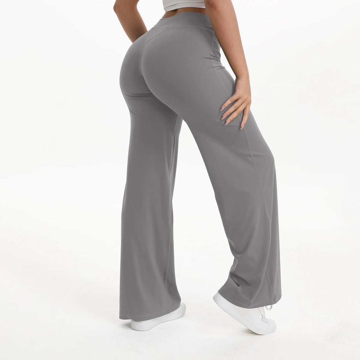 Straight Leg Bottoms Women's Mid-Waist Yoga Pants GYM Leggings Pilates Running Sports Trousers The Clothing Company Sydney