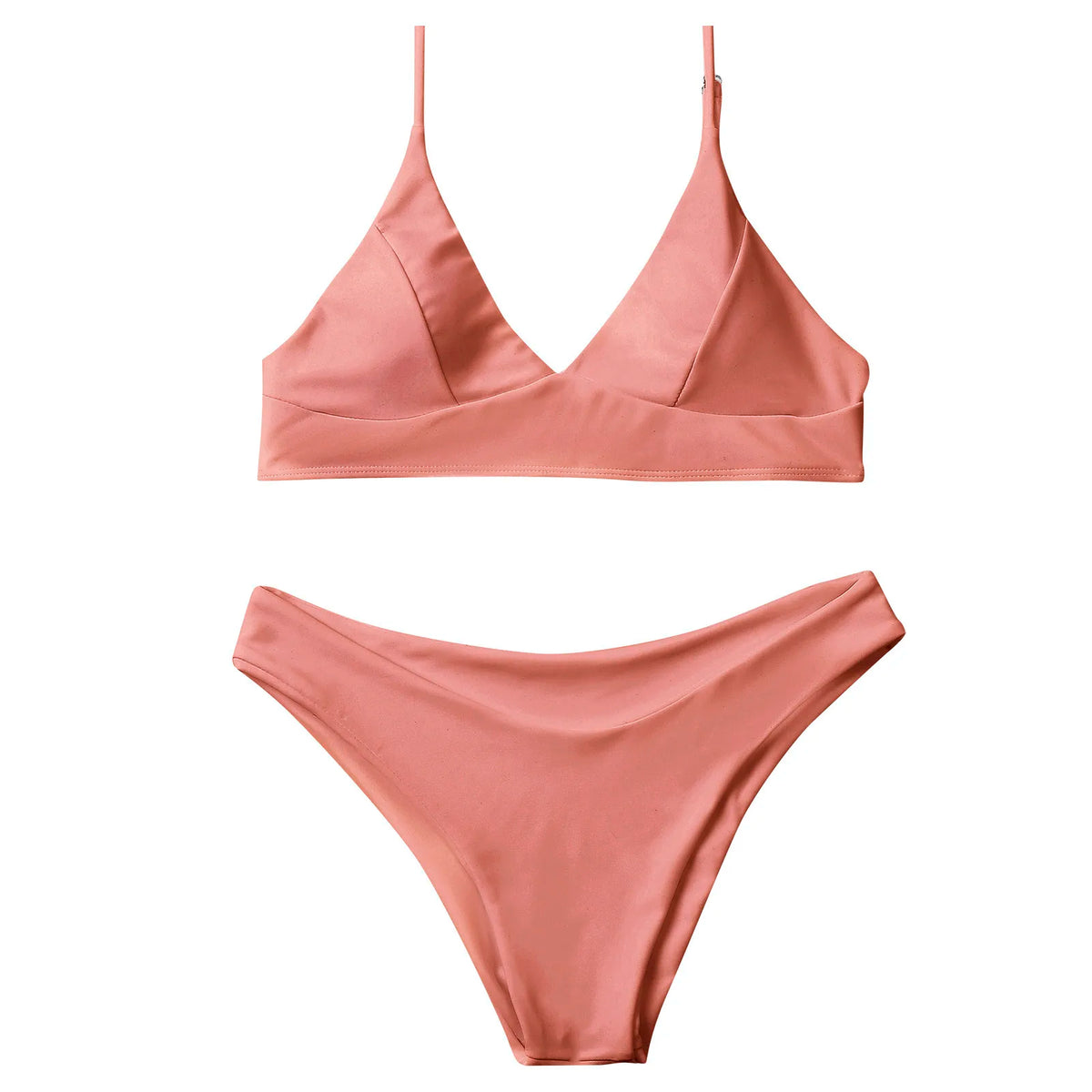 2 Piece Women's Push Up High Cut Bikini Set Two Piece Low Waist Swimsuit Fashion Swimming Set With Chest Pad Swimwear - The Clothing Company Sydney