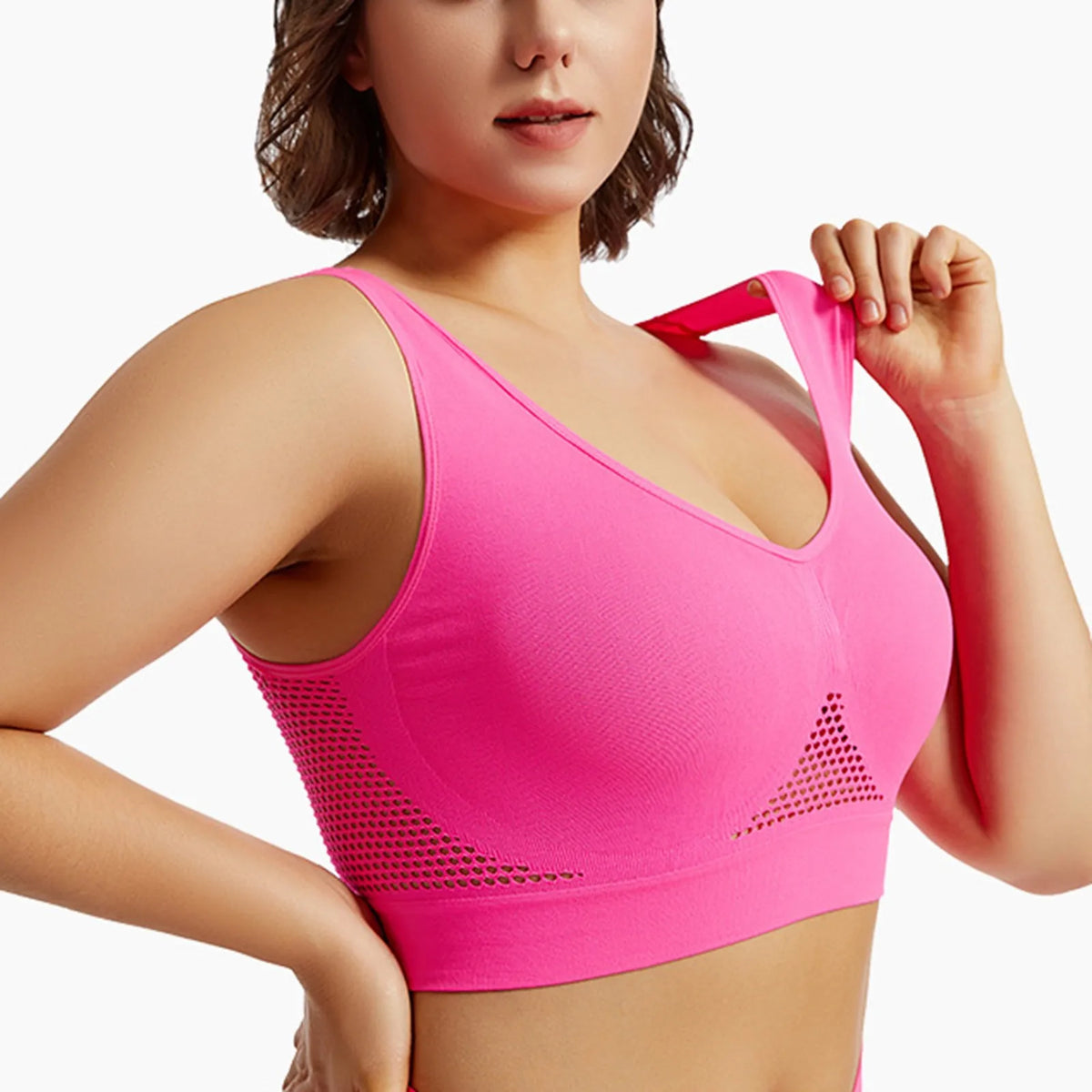 Shockproof sports bra by The Clothing Company Sydney featuring high support, anti-sag design, and stylish fit for fitness activities.