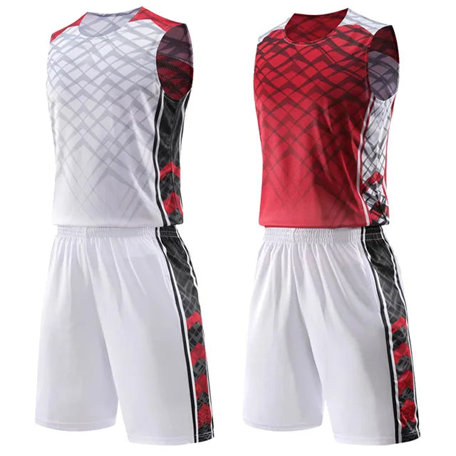 Customized reversible basketball jersey and shorts set for men, women, and kids, made of quick-drying fabric by The Clothing Company Sydney.