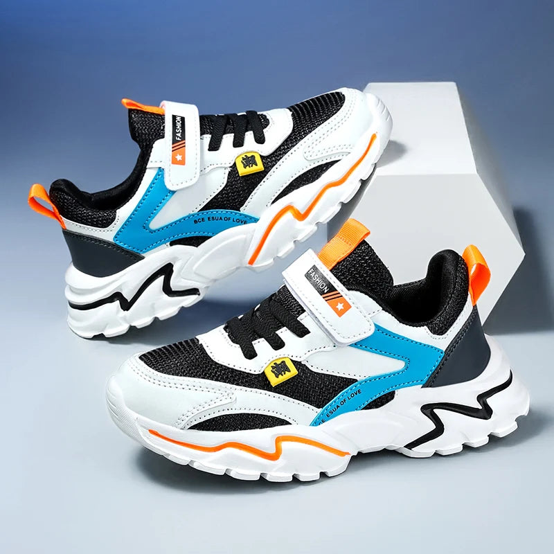 Kids Boy's Girls's Summer Mesh Breathable Sneakers Anti-Skid Outdoor Children Sport Running Shoes