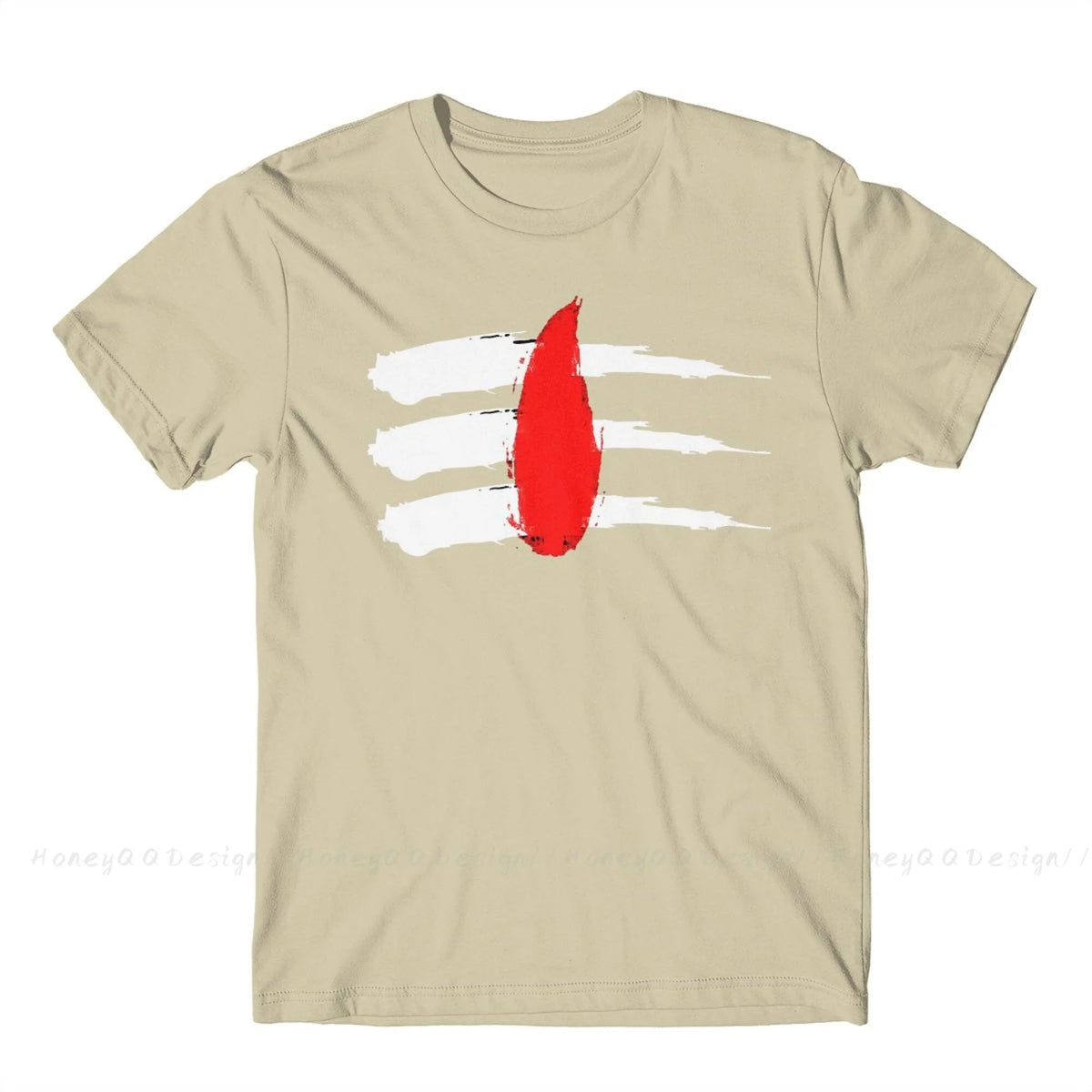 Printed cotton shirt featuring Shiva Hindu God Lingam design, unisex men's and women's streetwear T-shirt by The Clothing Company Sydney.